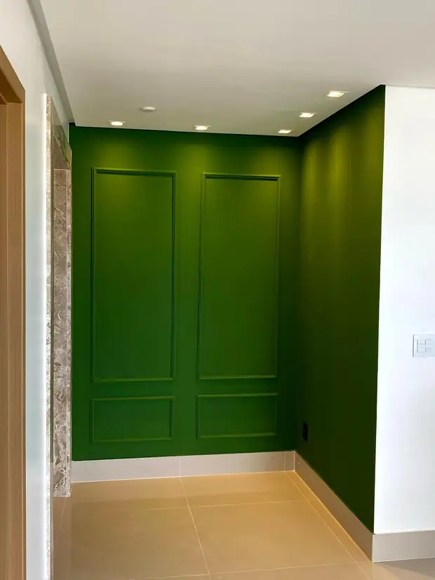 Detalhe de marcenaria — obra executada pela Soleeng