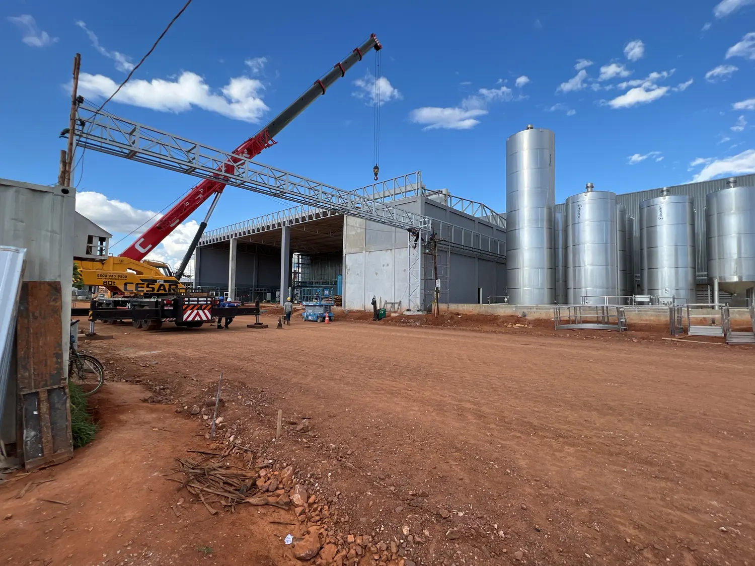 Obras Industriais — obra executada pela Soleeng