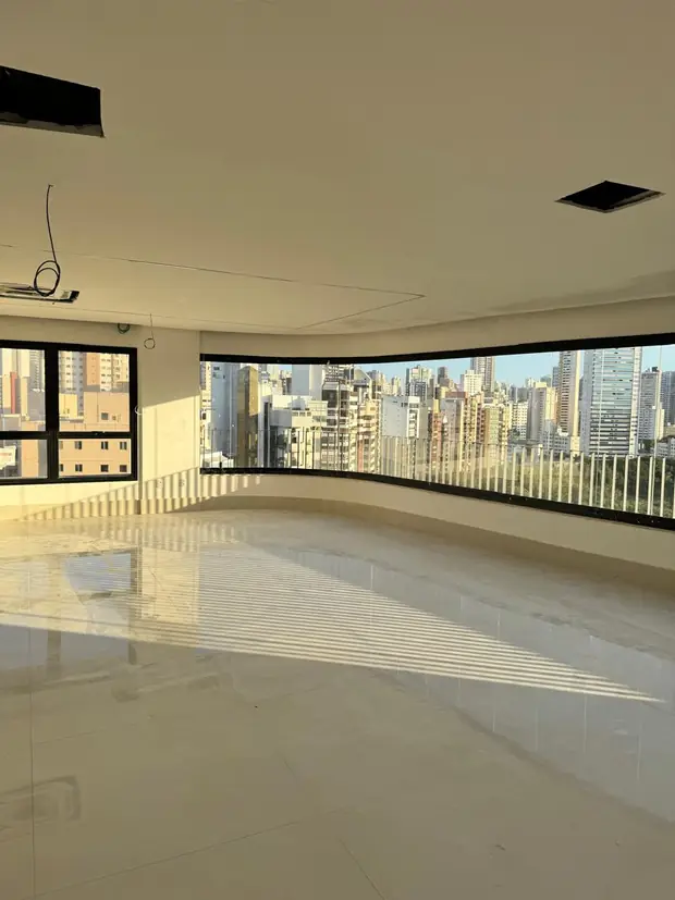 Salão com vista panorâmica — obra executada pela Soleeng